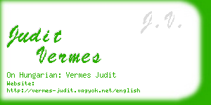 judit vermes business card